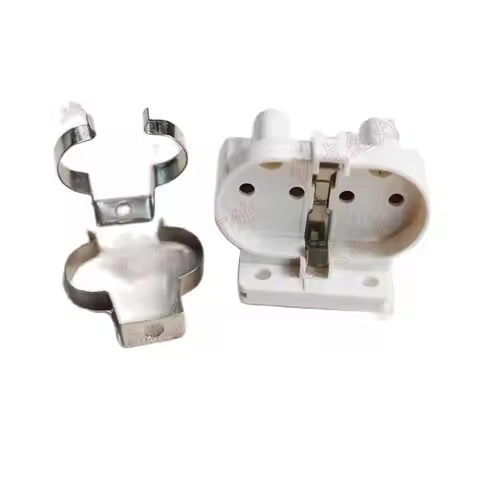 2G11 Lamp Holder Pipe Clamp H Tube Clamp Fasteners H Tube Clip Metal 4 Flat Needle H Tube Base U Sha