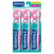 Systema Super Value Pack Compact Toothbrush (3's)