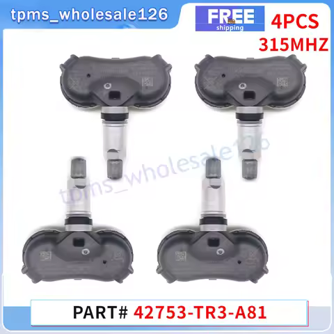 42753-TR3-A81 TPMS 315MHZ Tyre Pressure Sensor 4PCS For Acura Csx Honda Civic Element Fit Odyssey 42