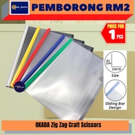 (RM2.20) OKADA PVC Slide Binder File A4 / Report Cover / Fail / Slide Binder File / Pengikat Fail / 