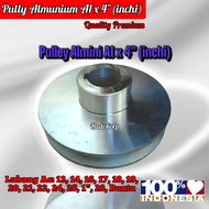 Almini Pulley cast line A1 x 4" / premium A1 x 4 inch cast aluminum pully