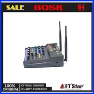 ☃ ✷ G4 POWER MIXER 4 Channels USB bluetooth WITH 2 PCS NICE QUALITY WIRELESS MICROPHONE