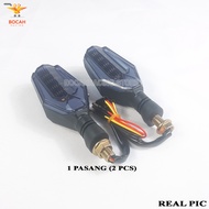 BOCAHRACING - [BERGARANSI] Lampu Sein Sen LED Variasi 2 Sisi Universal Motor R15 CBR150 CB150R Gsx15