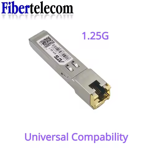 Gigabit RJ45 SFP Module 1000Mbps SFP Copper RJ45 SFP Transceiver Module Compatible for Cisco/Mikroti