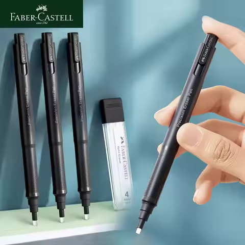 Faber-Castell Precision Tip Pen-Style Eraser Refillable Round 2.5mm Art Pencil Eraser Professional D