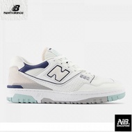 N*B* Men Women Retro Shoes Classic NB 550 Casal D Last Leather Neat Simple White Gray Ble [BB550WCA]