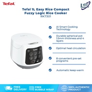 Tefal 1L / 1.8L Easy Rice Compact Fuzzy Logic Rice Cooker RK7301| AI Smart Cooking Technology | Opti