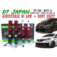 D7 JAPAN ADJUSTABLE HI LOW BODY SHIFT FOR PERODUA MYVI 18
