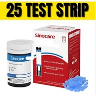 TEST STRIP ONLY GLUCOMETER GLUCOSE METER SINOCARE SANNUO COFOE GA-3 ACCU GA-6 (INDIVIDUAL PACKAGING)