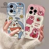 Compatible for IPhone 14 Pro Max IPhone 13 Pro Max IPhone 12 Pro Max IPhone 7 Plus IPhone 8 Plus Pouty Strawberry Bear Silicone Phone Case