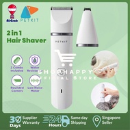 ShopHappy PETKIT Double Head Pet Clippers 2 In 1 Electric Hair Shaver For Dog Cat Foot Hair Trimmer 