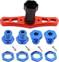 ZYCST 17mm Wheels Hex Nuts Sleeve Wrench Installation Tools & 17mm Wheel Hex Hubs Adapter for for 1/