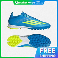 adidas | รองเทาฟตบอล Adidas F50 Pro TF - สฟา Lucid Ray สเหลอง Team Solar สฟาคราม 2 รน JR894