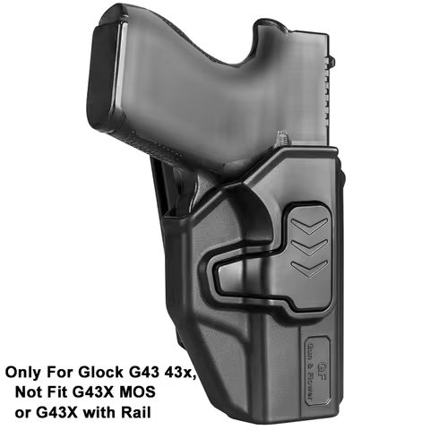 Only Compatible with Glock G43 G43x,Not Fit G43X MOS or G43X with Rail,OWB Holsters,Outside Waistban