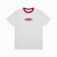 Moskav Fire Badge White-Red Ringer Tee
