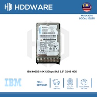 IBM 600GB 15K 12Gbps SAS 3.5" G2HS HDD // 00WG680 // 00WG681 // 00WG684