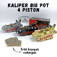 4-PISTON CALIPER BIGPOT CALIPER UNIVERSAL AXIAL POT CALIPER