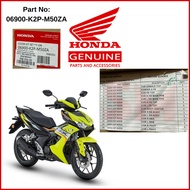 SM Cover Set Yellow -Lemon Ice Yellow (2023)（ 06900-K2P-M50ZA ）RS-X 💯 Honda Original Ready Stock