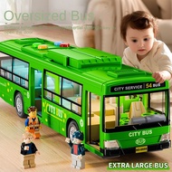 Children's Bus Simulation Large Bus Model Can Open Door Light Music Bus Boy Gift Toy