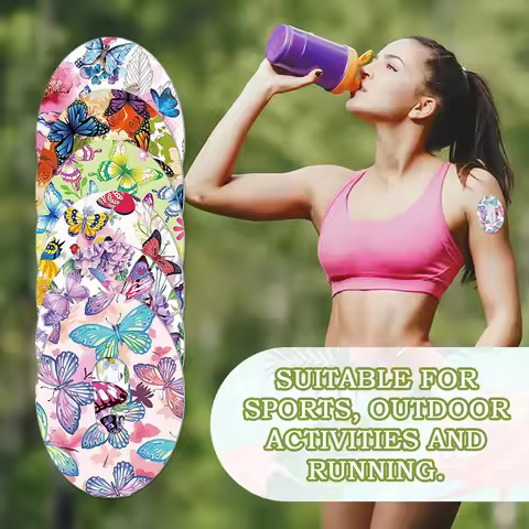 Hypoallergenic Printed CGM Overpatches For Dexcom G6 Waterproof Sweat Resistant Sensor Cover Tape fo