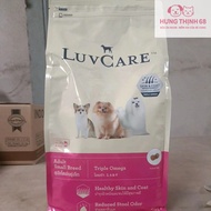 LUVCARE hair care grain food for large and small breed dogs.