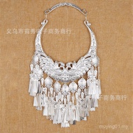 New Minority Ethnic Miao Ethnic Silver Jewelry Collar Miao Ethnic Necklace Miao Ethnic Characteristi