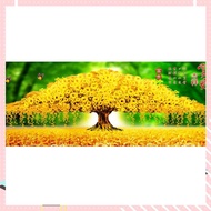 【Available】DIY Diamond Painting,,5D Diamond Mosaic,Money Tree,Really Coin Beads Needlework