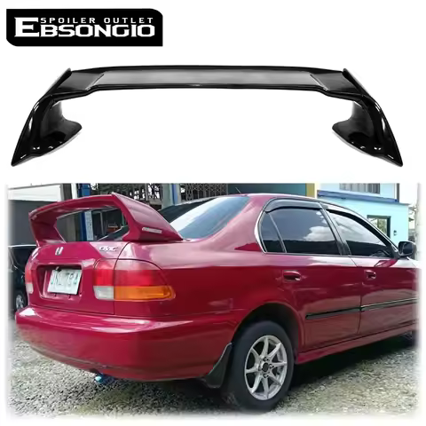 For 1996 1997 1998 1999 2000 Honda CIVIC Sedan Mugen Style Spoiler ABS GLOSS BLACK