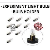 5pcs Experiment Light Bulb, 3.8V, 0.30 Amp E10 BULB HOLDER