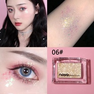 5317(ตัวใหม่ /ของแท้) novo pocket focus small eye shadow อายแชโดว์กากเพชร เจลกากเพชรทาตา กลิตเตอร์วิ้ง เทรนด์แต่งตาวิ้ง