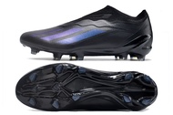 Adidas X Crazyfast.1รองเท้ากีฬาสำหรับผู้ชาย,รองเท้าบูทบุรุษพื้นรองเท้าฟุตบอลมีปุ่มพื้นมีความยืดหยุ่นรองเท้าฟุตบอล