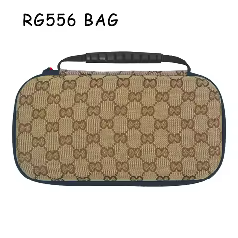 Game Console Carrying Bag EVA Hard Carrying Case with Mesh Pocket Hardshell Case for Anbernic RG556 