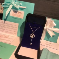 Tiff N Home 926 Sterling Silver White Gold Key Necklace Ladies Necklace