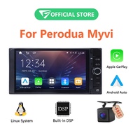 Eonon Linux Car Player Reverse Camara Apple Carplay Android Auto QLED DSP for Perodua Myvi Toyota