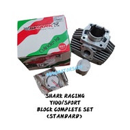 SHARK RACING Yamaha Sport Y100 Cylinder Head Block Standard Complete Set  TEC SHARK DOPHIN - 50mm