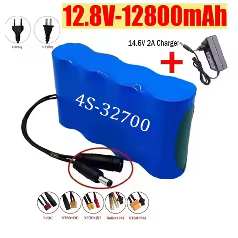 🔋🔋12.8V 4S1P Battery Pack 32700 LiFePO4 Lithium Iron Phosphate Battery Electric Boat Balance 12V Uni