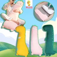 PLUS✨HOT✨80cm Animal Long Pillow Plush Toy Cool Dinosaur Long Body Pillow Stuffed Doll Cute Pink Alp