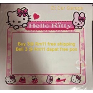 Hello Kitty Roadtax sticker Road Tax sticker Hello Kitty