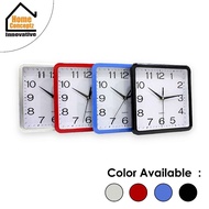 [ Household ] A-Tech Square Size 1 x AA Battery Wall Clock Come With 25cm & 28cm