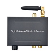 192khz Bluetooth 5.0 DAC Digital to Analog Audio Converter Receiver Adapter Optical Coaxial Input RCA 3.5mm Audio Output