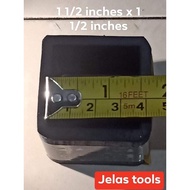 1 1/2 inches X 1 1/2 inches tubular rubber footing