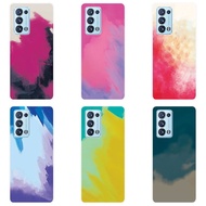 For Oppo Reno 6 Pro Casing Shockproof Cover Watercolor Oppo Reno 6 Pro