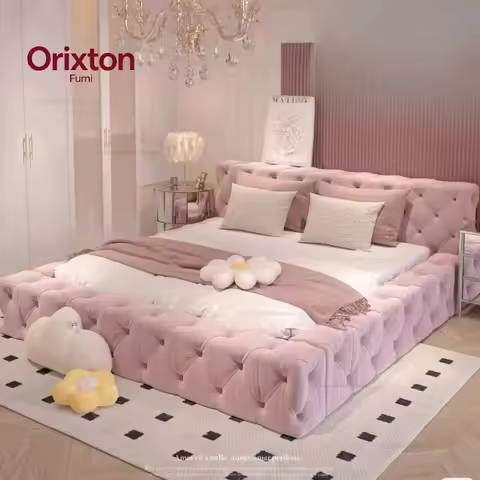 Queen Size Bed Frame European Designer Italian Girls Bed Frame Storage Wooden Cheap