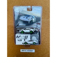 Mini GT Porsche 911 (992) GT3 RS Tribute to Carrera RS Package #MGT00827-BL White (1:64)