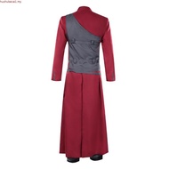 Gaara Cosplay Costume Anime Naruto Ninja Uniform For Men Gaara Outfit Set Gourd Bag Prop Halloween