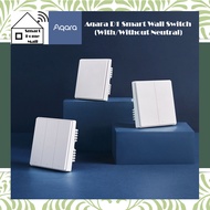 [Global] Aqara D1 Smart Wall Switch 1,2,3 Gang, With, Without Neutral, Zigbee, Xiaomi Mi Home, Apple