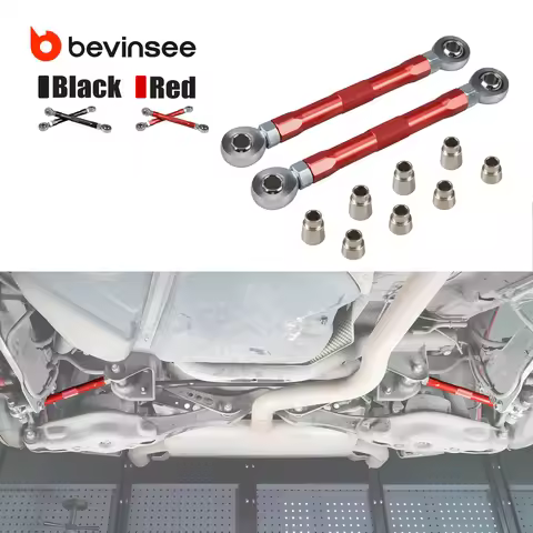 BEVINSEE Adjustable Rear Toe Links for VW Golf 7 for Passat B8,for Audi A3 S3 8V TT,for SEAT Leon MK