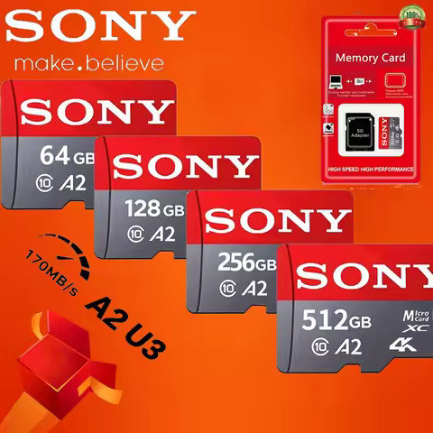 New 1TB Sony Card SD/TF Flash Memory Card High Speed Micro SD Card 512GB 256GB 128GB A2 U3 V60 SD Fl