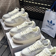 MLB Monogram Denim Gray Sneakers,Gray Cow MLB Shoes