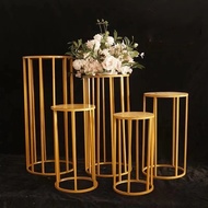 Round iron cake table rack dessert table welcome area decoration wedding cake table wedding props